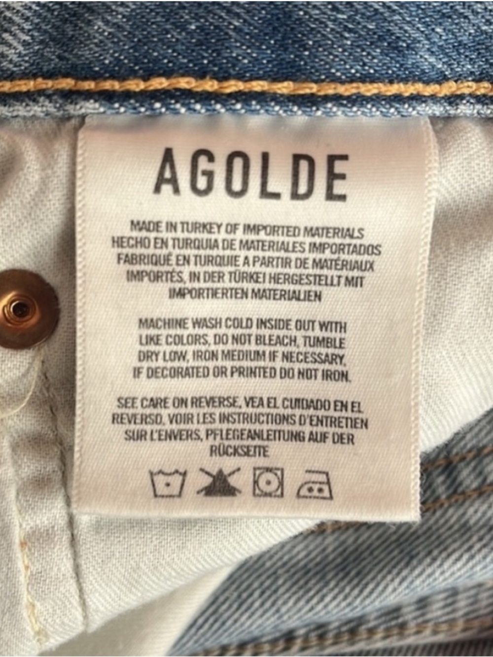 Agolde Riley Crop Jeans Size 26 - Picture 6 of 7